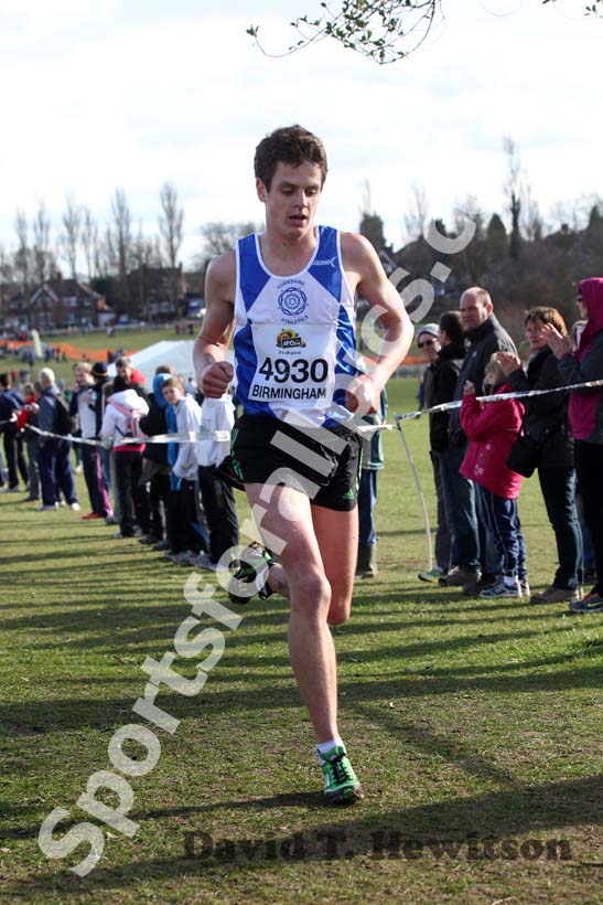 Jonathan Brownlee (Yorkshire) in the Senior Mens race, McCain Inter Counties Cross Country, Cofton Park, Birmingham.
